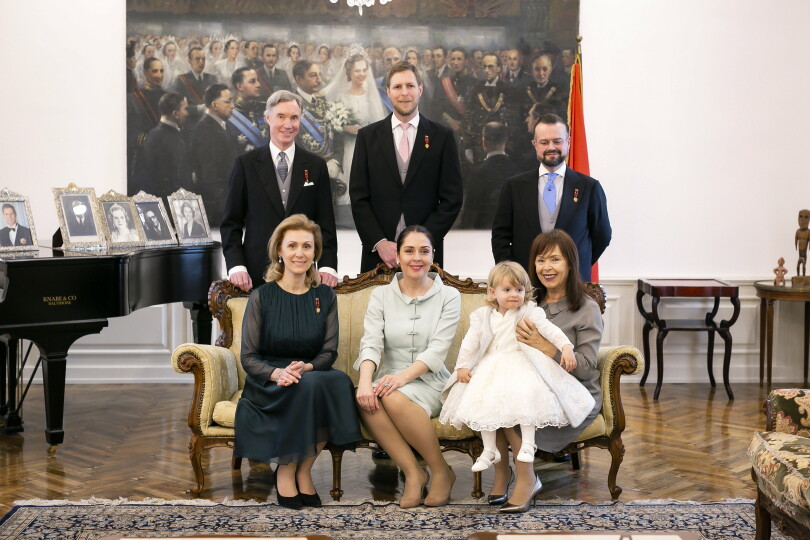 Le baptême de la princesse Géraldine d'Albanie le 28 janvier 2023 à Tirana.